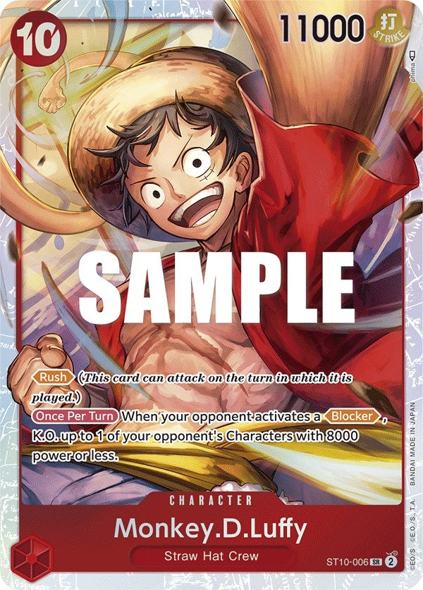 Monkey.D.Luffy (006) (10006) (ST-10) - One Piece Card Game Single