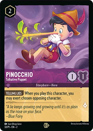 Pinocchio - Talkative Puppet (32) (DLPC) - Disney Lorcana Single