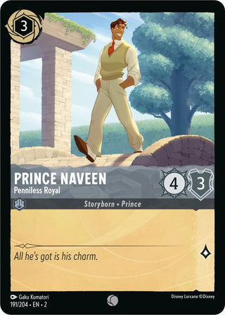 Prince Naveen - Penniless Royal (191) (2) - Disney Lorcana Single