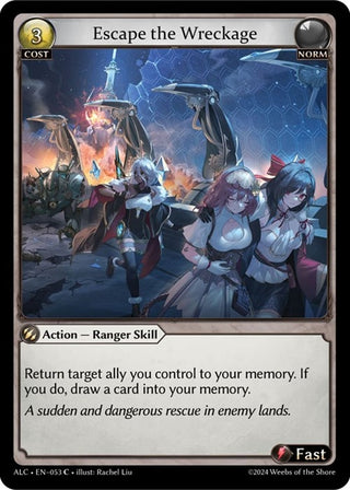 Image for Escape the Wreckage (053) (Alchemical Revolution) - Grand Archive TCG