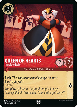 Queen of Hearts - Impulsive Ruler (119) (2) - Disney Lorcana Single