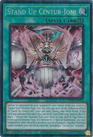 Stand Up Centur-Ion! (CR) (20) (VASM) - YuGiOh Single