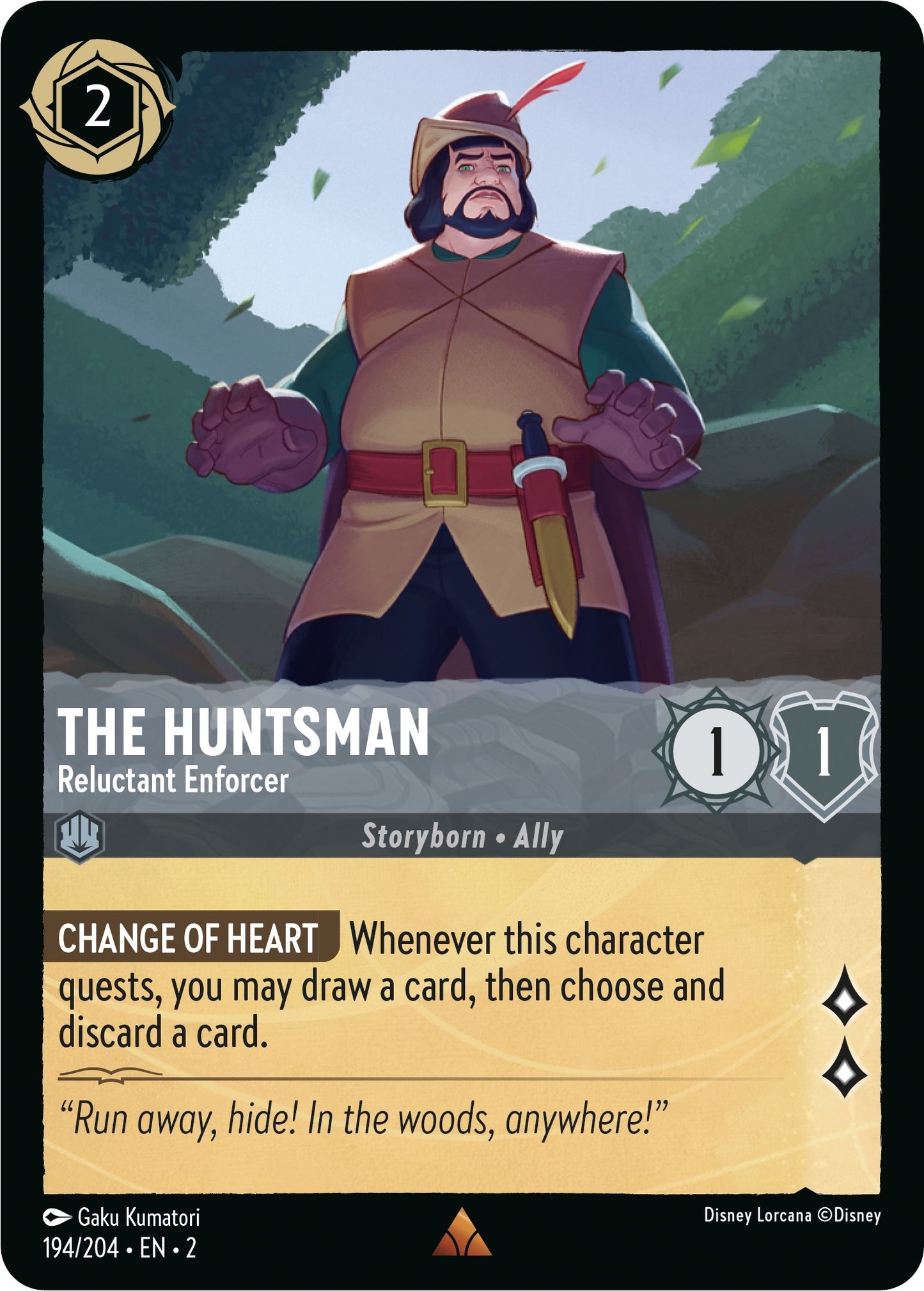 The Huntsman - Reluctant Enforcer (194) (2) - Disney Lorcana Single