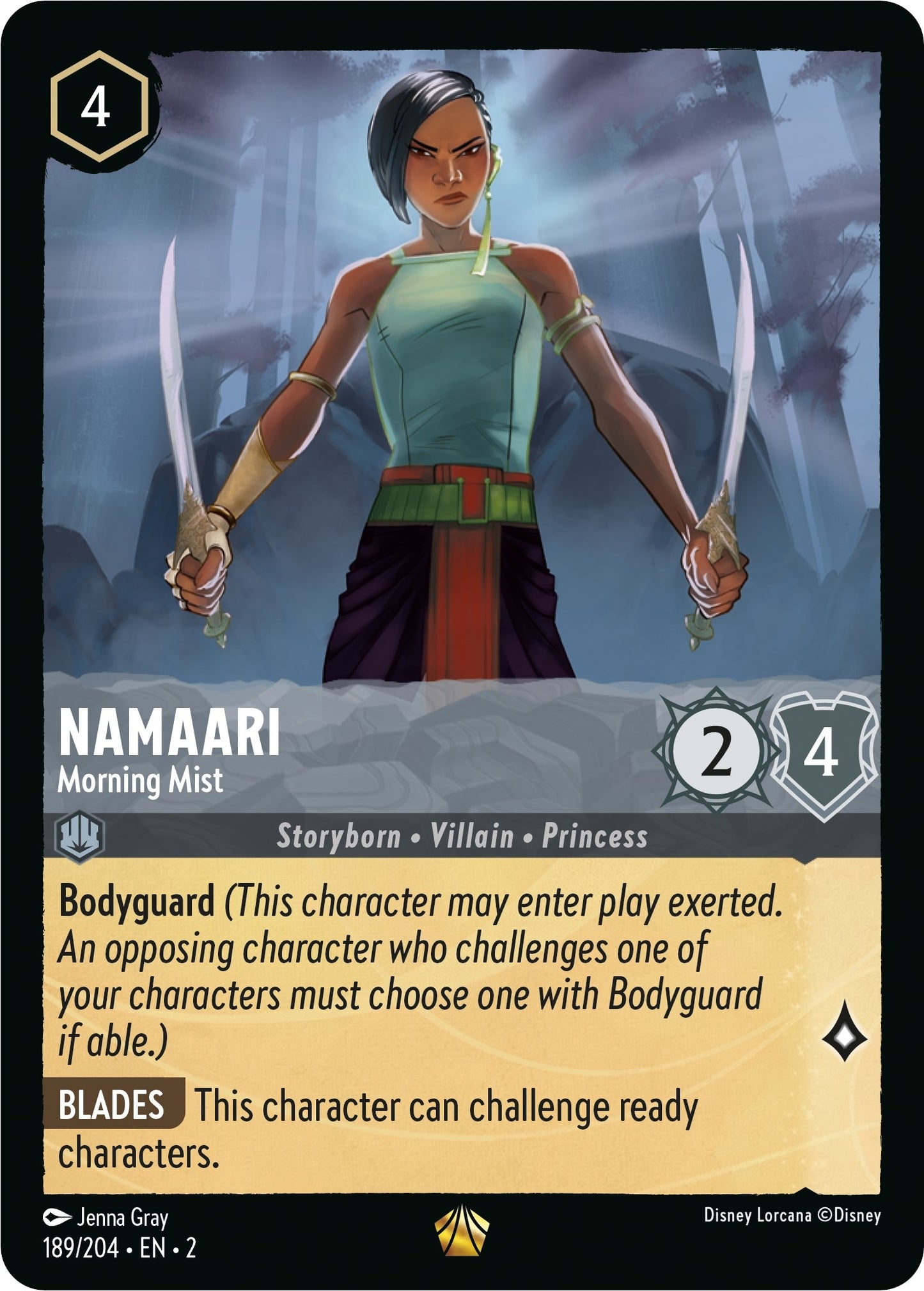 Namaari - Morning Mist (189) (2) - Disney Lorcana Single