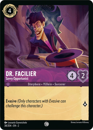 Dr. Facilier - Savvy Opportunist (38) (2) - Disney Lorcana Single