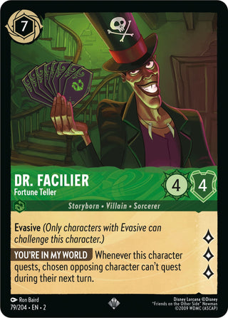 Dr. Facilier - Fortune Teller (79) (2) - Disney Lorcana Single