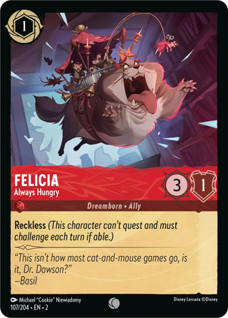 Felicia - Always Hungry (107) (2) - Disney Lorcana Single