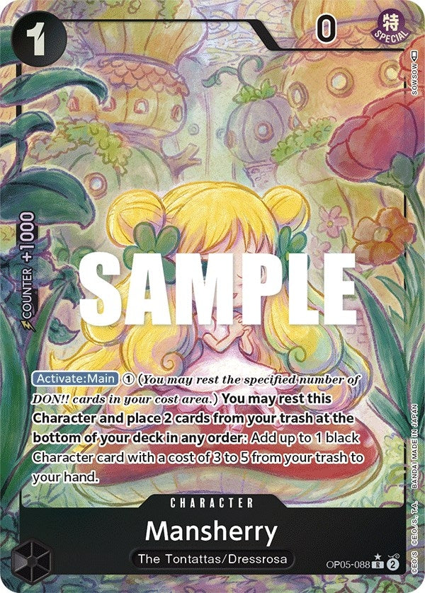 Mansherry (Alternate Art) (5088) (OP05) - One Piece Card Game Single