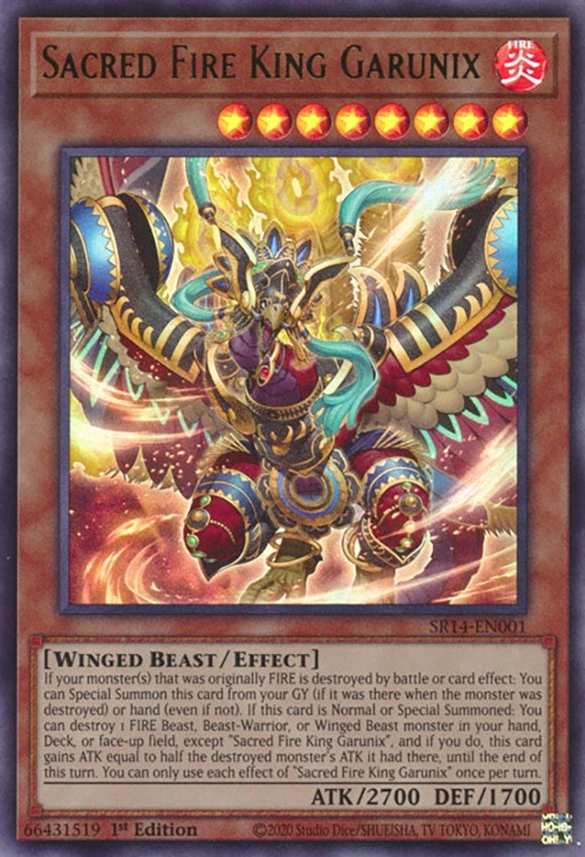Sacred Fire King Garunix (14001) (SR14) - YuGiOh Single