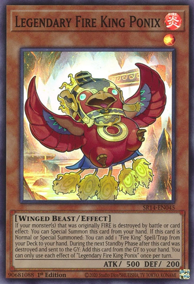 Legendary Fire King Ponix (14045) (SR14) - YuGiOh Single