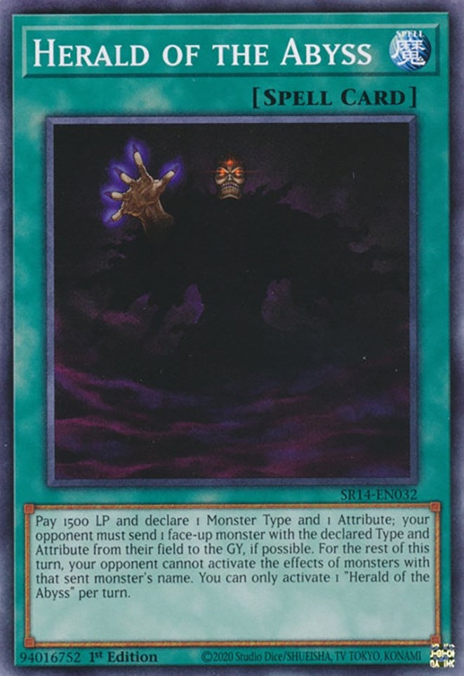 Herald of the Abyss (14032) (SR14) - YuGiOh Single