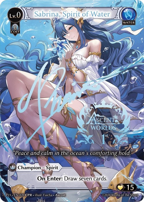 Image for Sabrina, Spirit of Water (020) (Promotional Cards) - Grand Archive TCG
