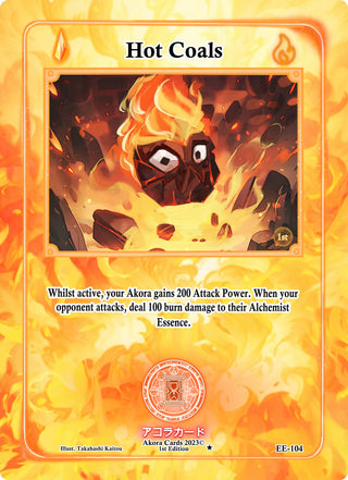 Hot Coals (104) (EE1E) - Akora TCG Single