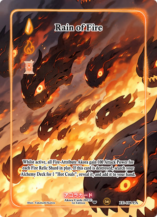 Rain of Fire (Full Art) (108) (EE1E) - Akora TCG Single