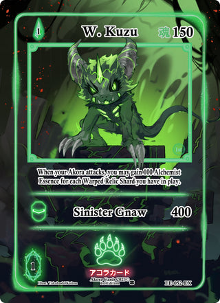 W. Kuzu (Extended Art) (52) (EE1E) - Akora TCG Single