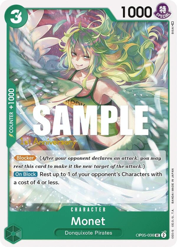 Monet (5036) (OP05 ANN) - One Piece Card Game Single