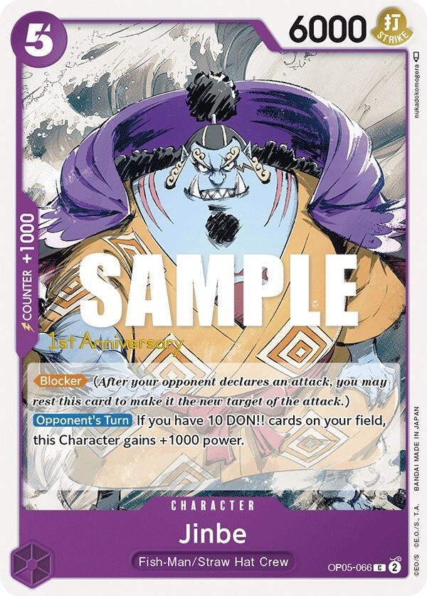Jinbe (5066) (OP05 ANN) - One Piece Card Game Single