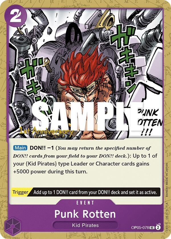 Punk Rotten (5078) (OP05 ANN) - One Piece Card Game Single