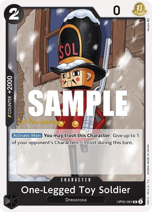 One-Legged Toy Soldier (5081) (OP05 ANN) - One Piece Card Game Single