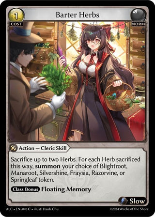 Image for Barter Herbs (045) (Alchemical Revolution) - Grand Archive TCG