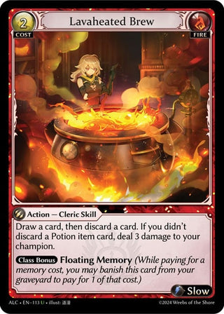 Image for Lavaheated Brew (113) (Alchemical Revolution) - Grand Archive TCG