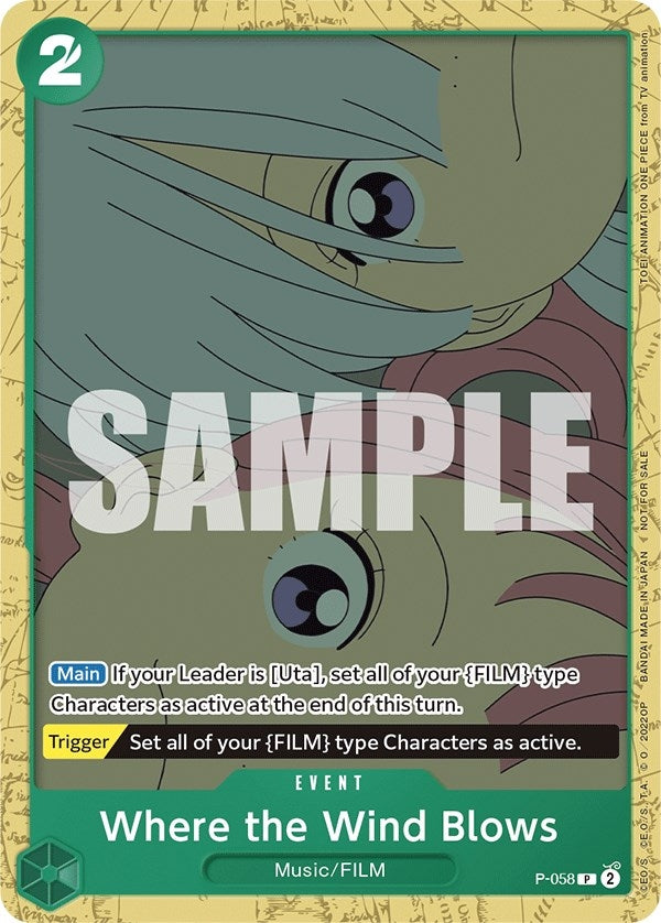 Where the Wind Blows (Starter Deck 11: Uta Deck Battle) (58) (OP-PR) - One Piece Card Game Single