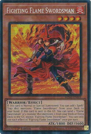 Fighting Flame Swordsman (CR) (1) (MZMI) - YuGiOh Single