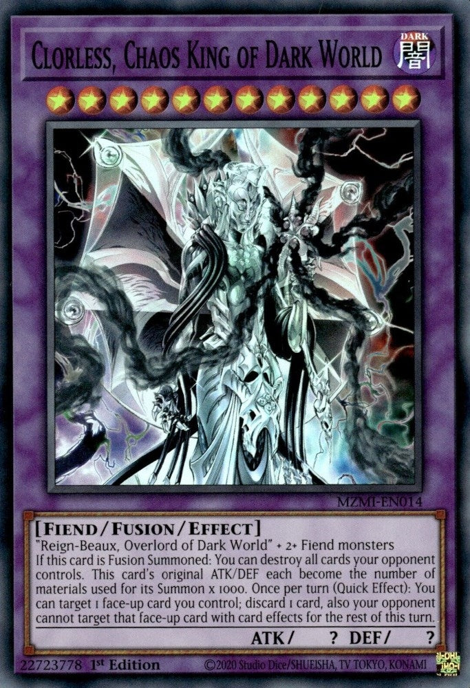 Clorless Chaos King of Dark World (14) (MZMI) - YuGiOh Single
