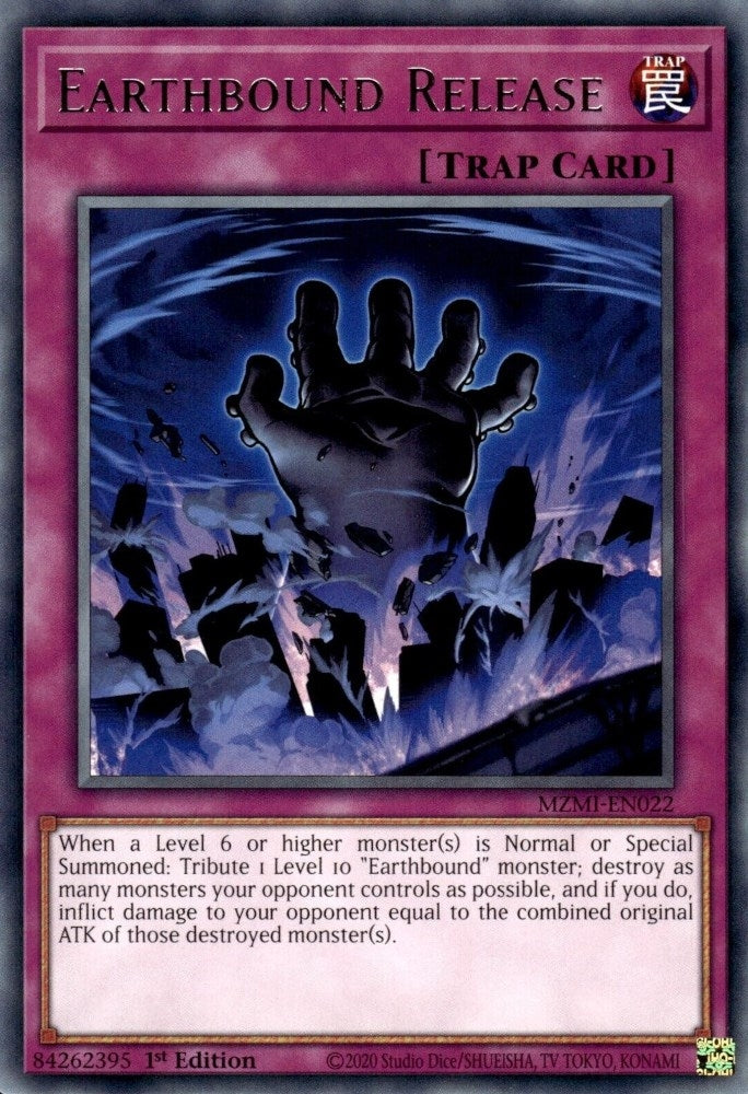 Earthbound Release (22) (MZMI) - YuGiOh Single