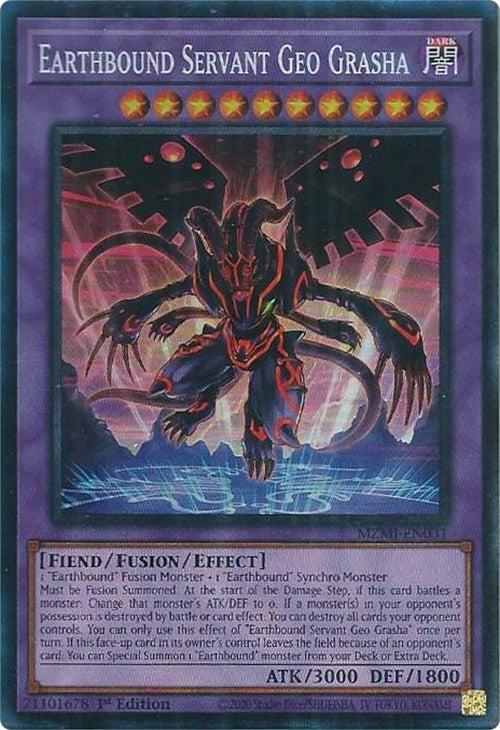 Earthbound Servant Geo Grasha (CR) (31) (MZMI) - YuGiOh Single