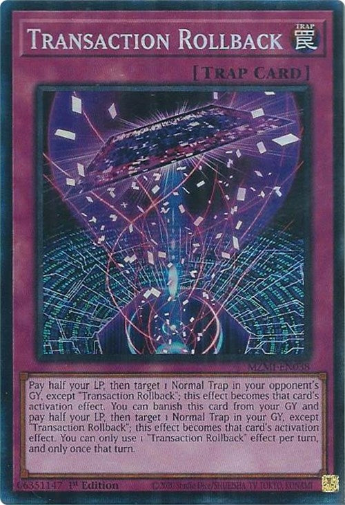 Transaction Rollback (CR) (38) (MZMI) - YuGiOh Single