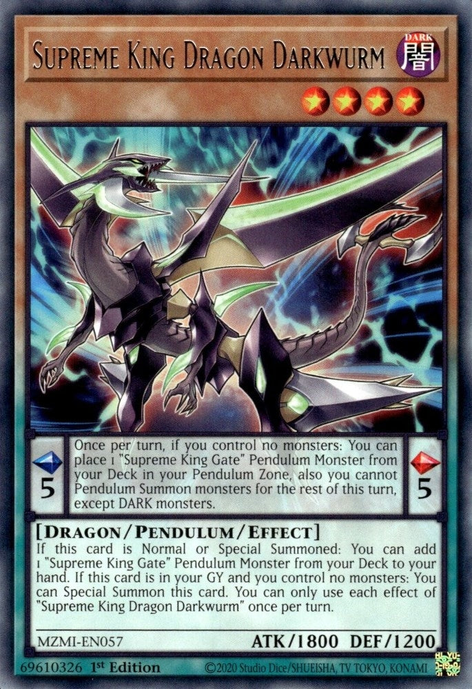 Supreme King Dragon Darkwurm (57) (MZMI) - YuGiOh Single