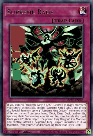 Supreme Rage (61) (MZMI) - YuGiOh Single
