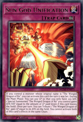 Sun God Unification (71) (MZMI) - YuGiOh Single