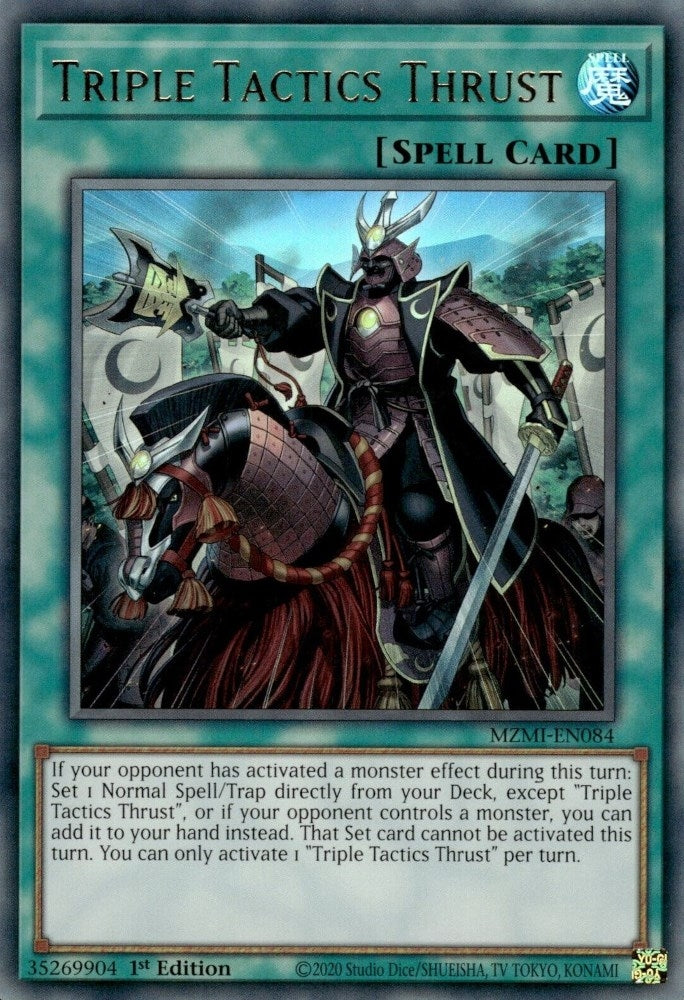 Triple Tactics Thrust (84) (MZMI) - YuGiOh Single