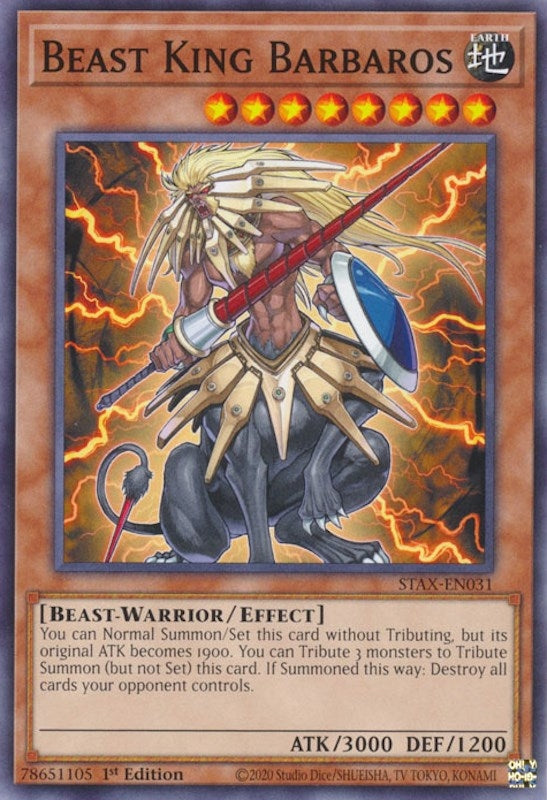 Beast King Barbaros (31) (TPSS) - YuGiOh Single