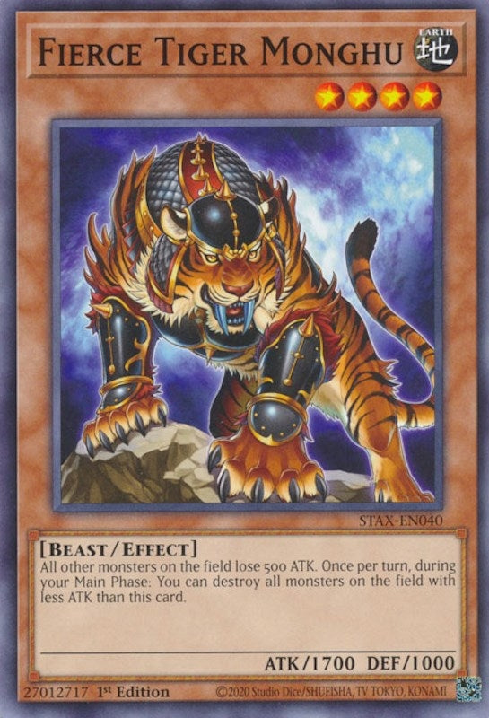 Fierce Tiger Monghu (40) (TPSS) - YuGiOh Single
