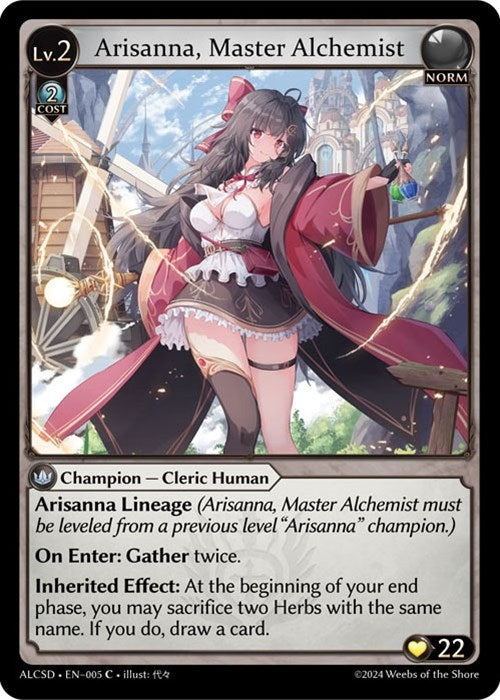Image for Arisanna, Master Alchemist (005) (Alchemical Revolution Starter Decks) - Grand Archive TCG