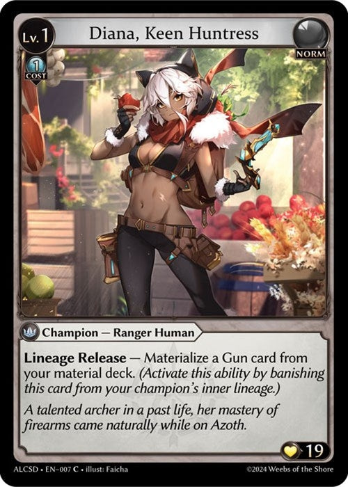 Image for Diana, Keen Huntress (007) (Alchemical Revolution Starter Decks) - Grand Archive TCG