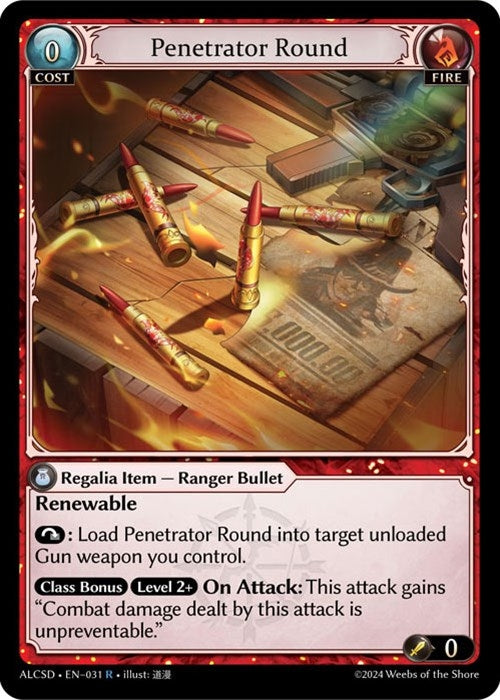 Image for Penetrator Round (031) (Alchemical Revolution Starter Decks) - Grand Archive TCG