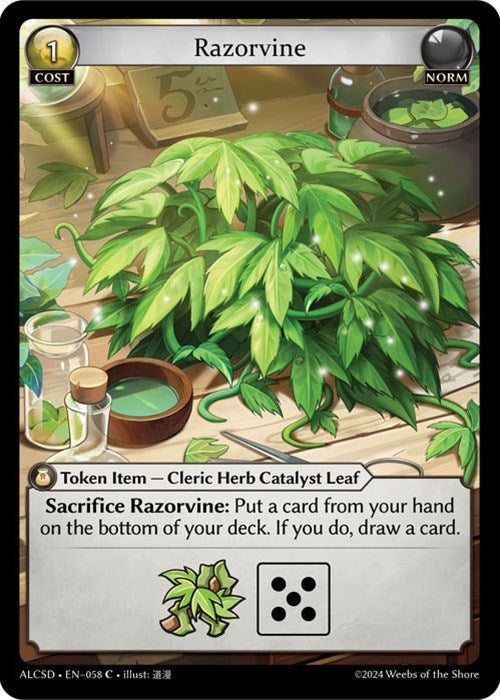 Image for Razorvine (058) (Alchemical Revolution Starter Decks) - Grand Archive TCG