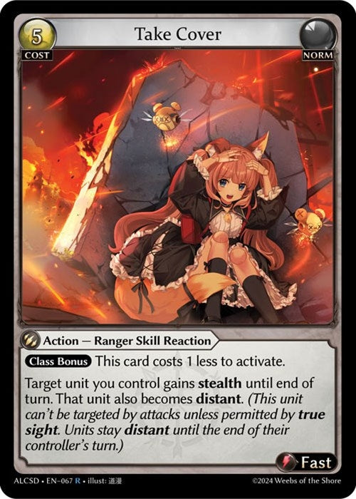 Image for Take Cover (067) (Alchemical Revolution Starter Decks) - Grand Archive TCG