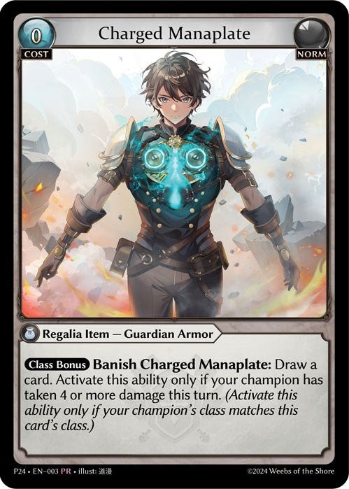 Image for Charged Manaplate (003) (Promotional Cards) - Grand Archive TCG