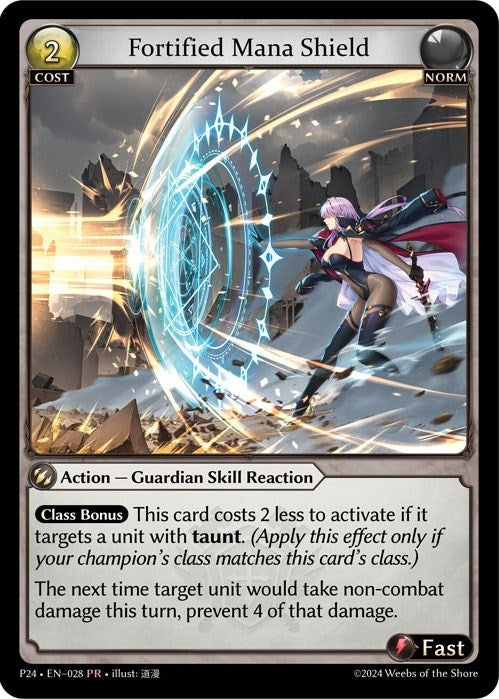 Image for Fortified Mana Shield (028) (Promotional Cards) - Grand Archive TCG