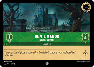 De Vil Manor - Cruella’s Estate (100) (3) - Disney Lorcana Single