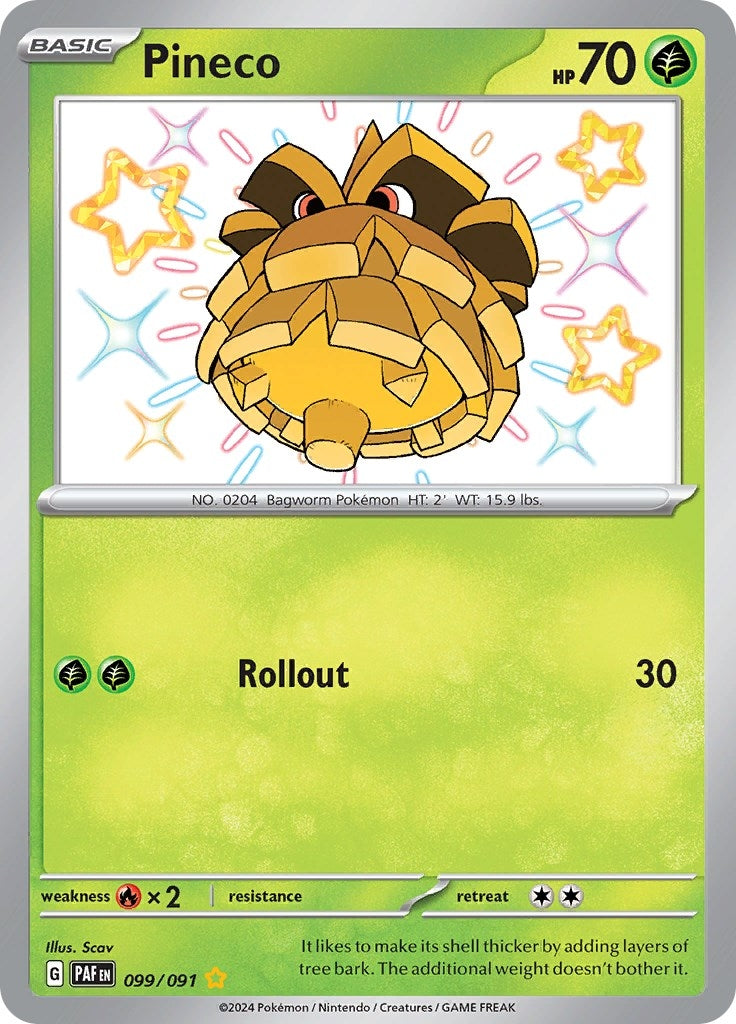 Image for Pineco (099/091) (SV: Paldean Fates) - Pokemon