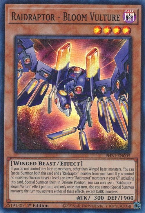 Raidraptor - Bloom Vulture (5) (PHNI) - YuGiOh Single