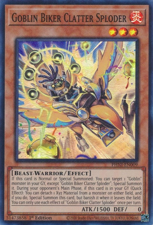 Goblin Biker Clatter Sploder (9) (PHNI) - YuGiOh Single