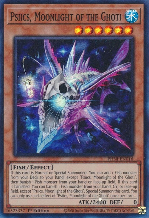 Psiics Moonlight of the Ghoti (16) (PHNI) - YuGiOh Single
