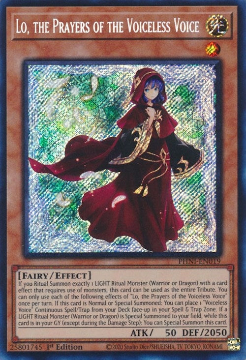 Lo the Prayers of the Voiceless Voice (19) (PHNI) - YuGiOh Single